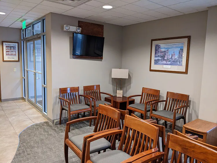 photo of the waiting area