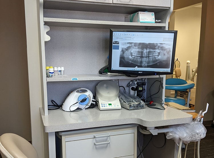image of digital scan and x-rays